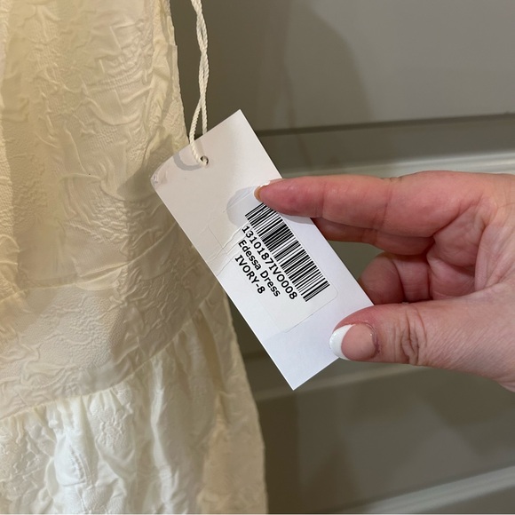 NWT Reformation Edessa Halter Maxi Dress Gown Ivory - Picture 3 of 7